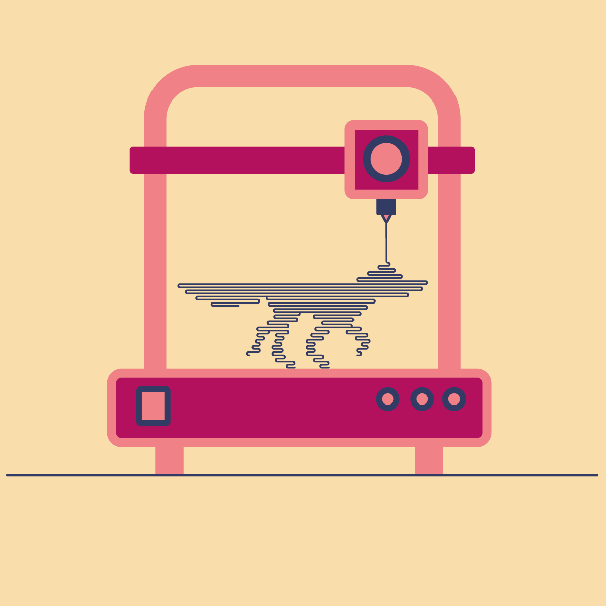 Fuchs im 3D-Drucker.